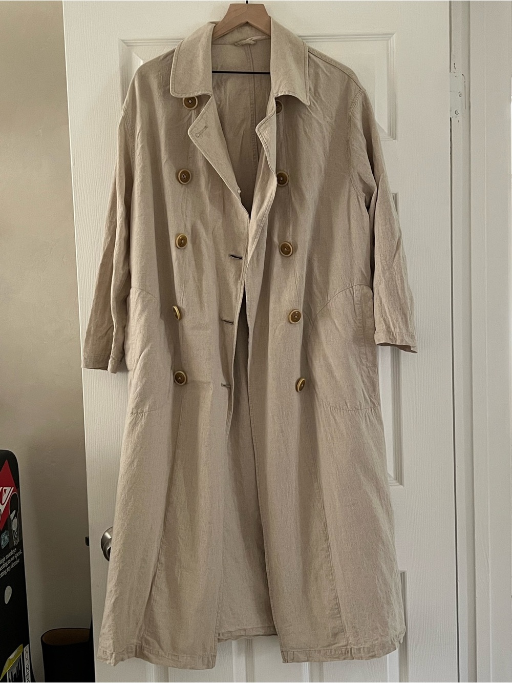 Free People Sweet Melody trench, XS- Light Beige - Picture 7 of 8